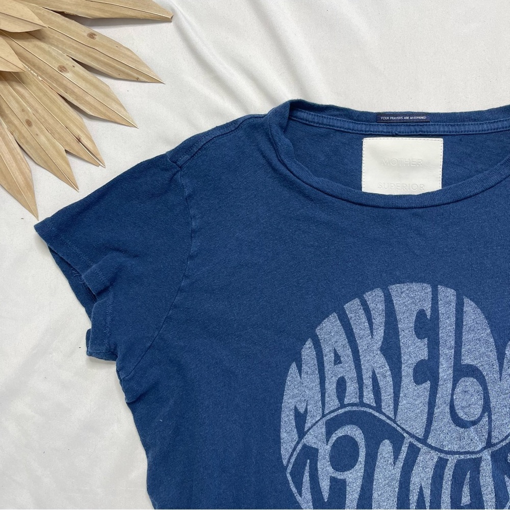MOTHER Blue Short Sleeve Tee - Picture 2 of 5